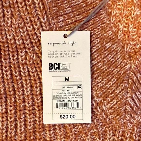 [NWT] a new day Women's Marled Rust Sweater - Picture 3 of 3